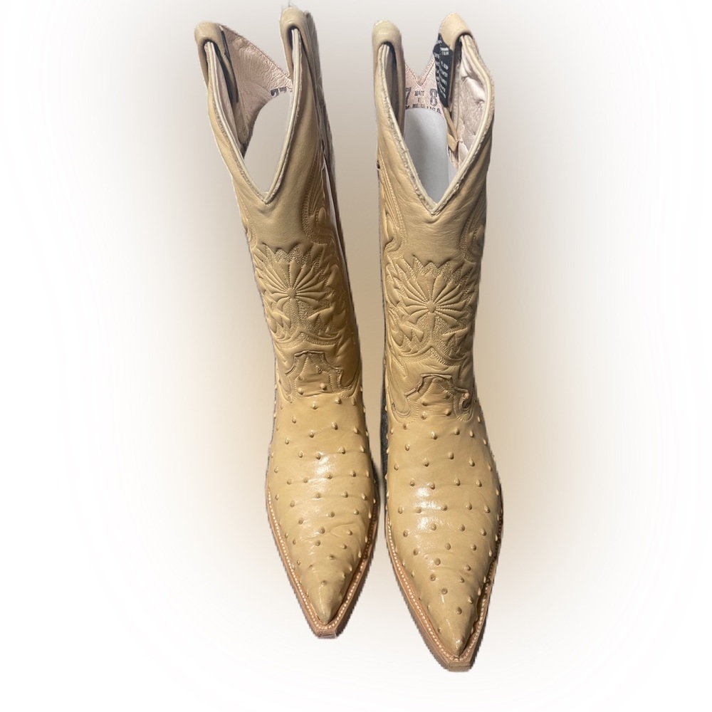 Oliverio Tortamundo Men's cowboy boot ostrich